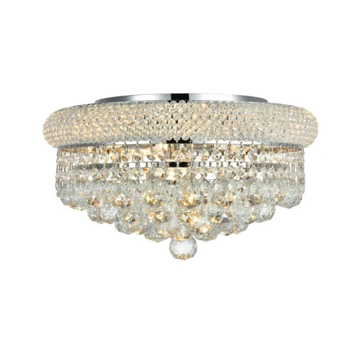 Primo 8-Light Flush Mount in Chrome