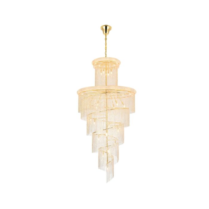Spiral 41-Light 4Chandelier in Gold