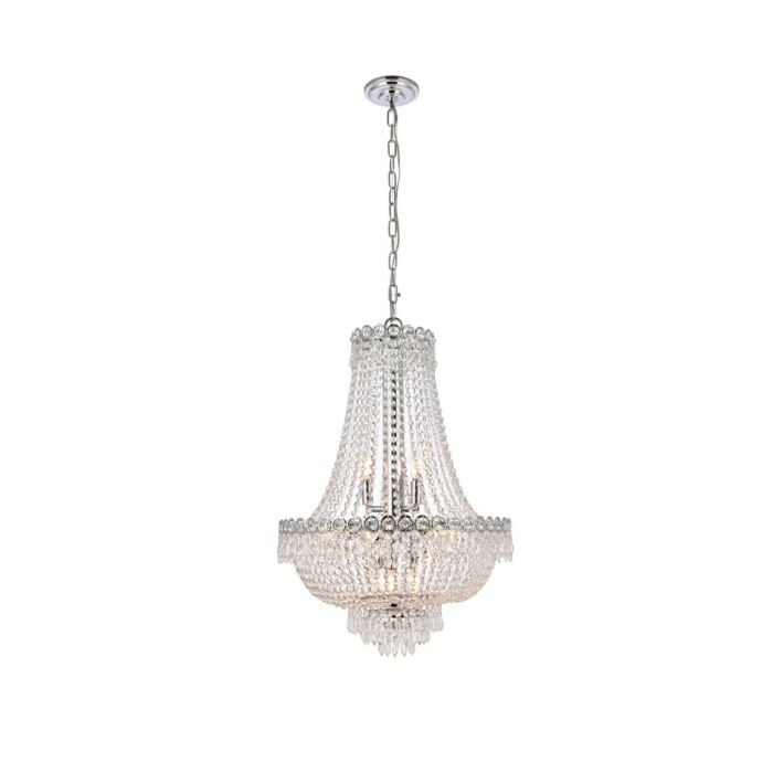 Century 12-Light Chandelier in Chrome