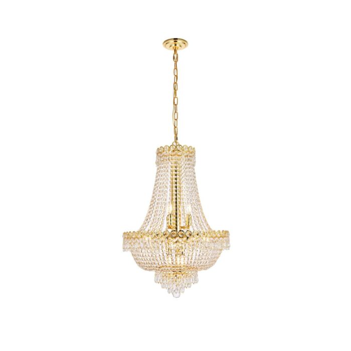 Century 12-Light Chandelier in Gold
