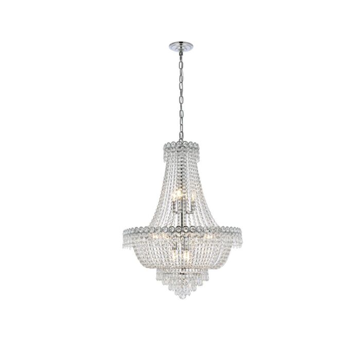 Century 12-Light Chandelier in Chrome