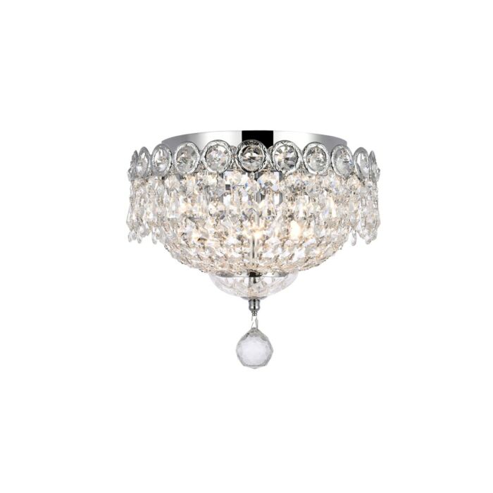 Century 3-Light Flush Mount in Chrome