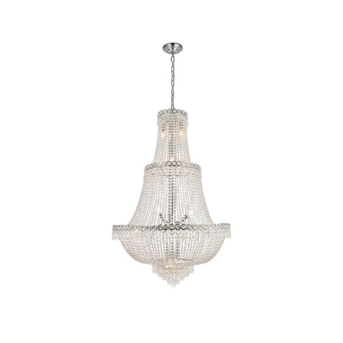 Century 17-Light Chandelier in Chrome