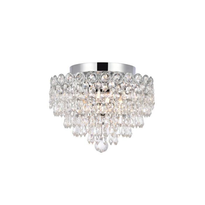 Century 4-Light Flush Mount in Chrome