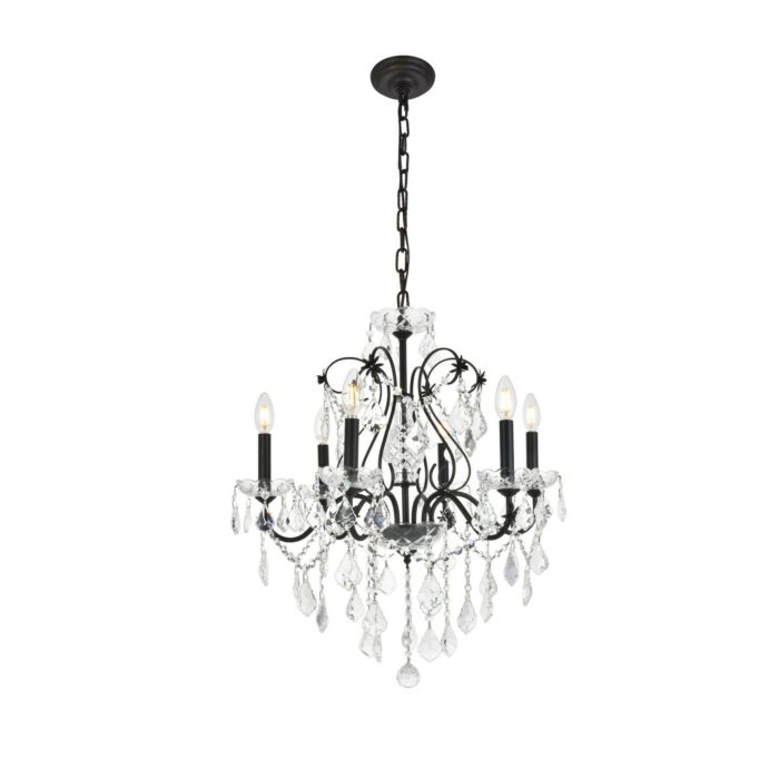 St. Francis 6-Light Chandelier in Dark Bronze