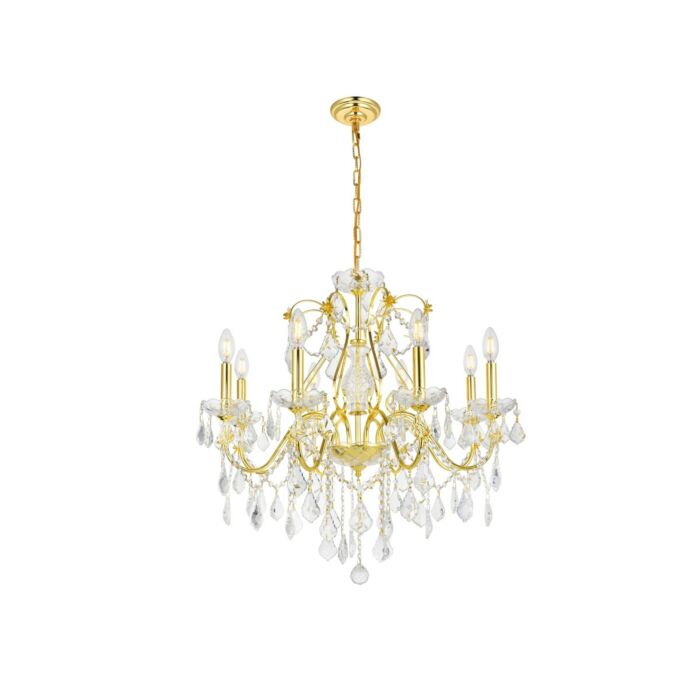 St. Francis 8-Light Chandelier in Gold