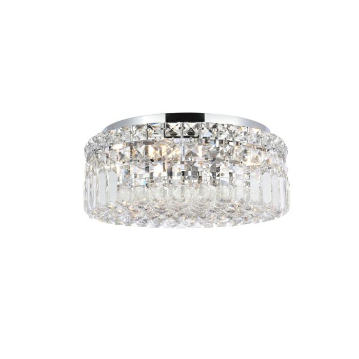 Maxime 4-Light Flush Mount in Chrome