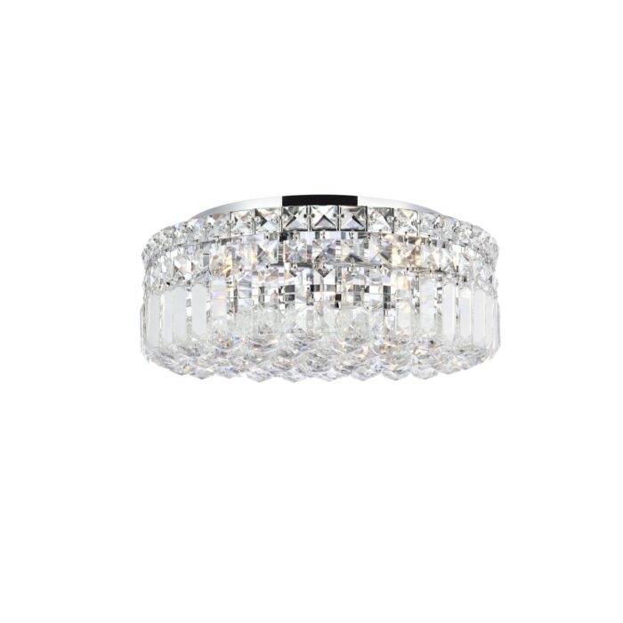 Maxime 5-Light Flush Mount in Chrome