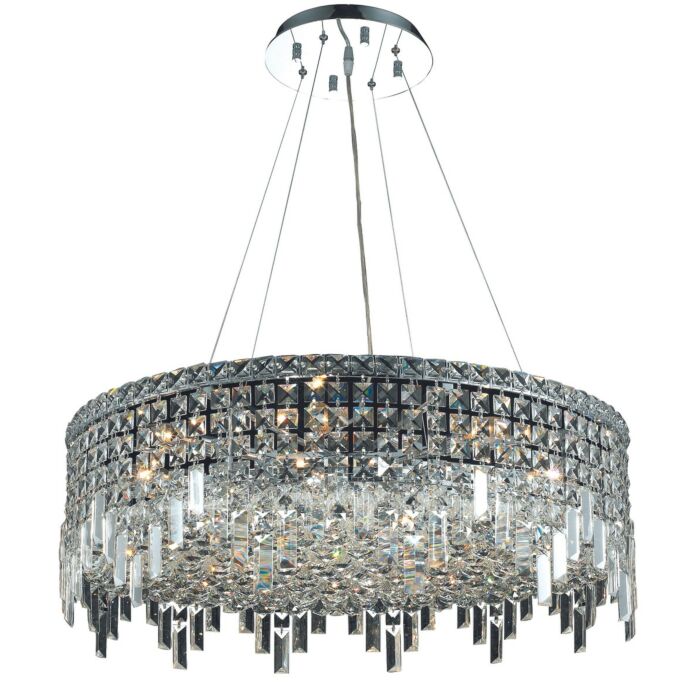 Maxime 12-Light Chandelier in Chrome