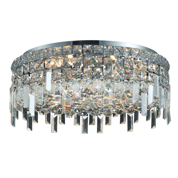 Maxime 6-Light Flush Mount in Chrome