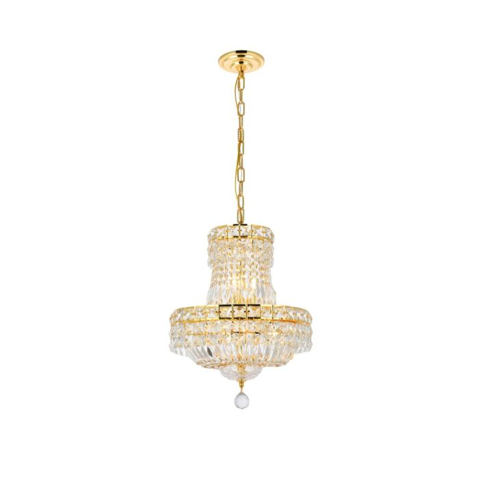 Tranquil 6-Light Pendant in Gold
