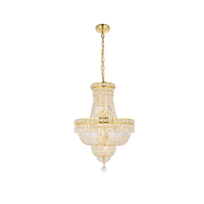 Tranquil 12-Light Pendant in Gold