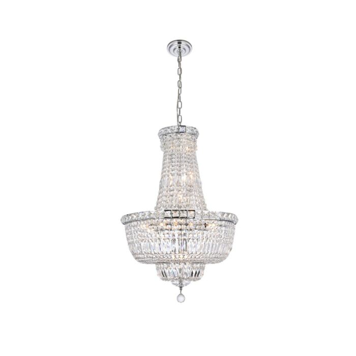 Tranquil 22-Light Chandelier in Chrome