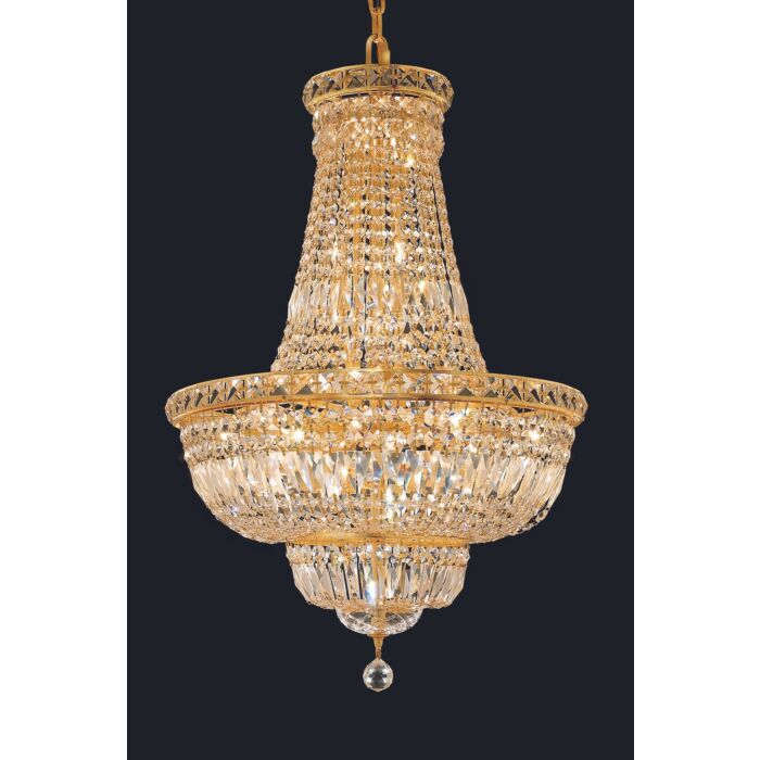 Tranquil 22-Light Chandelier in Gold