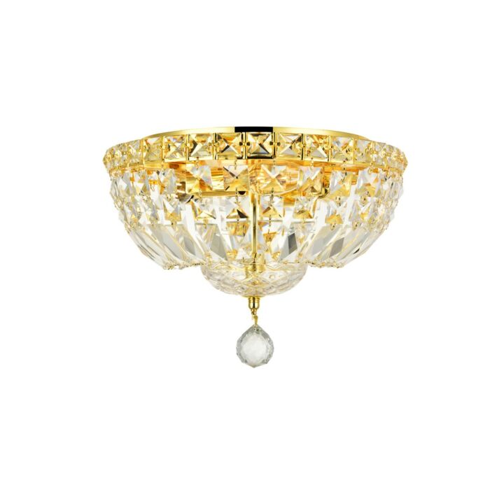 Tranquil 4-Light Flush Mount in Gold