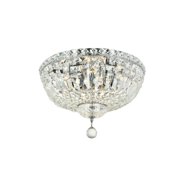 Tranquil 6-Light Flush Mount in Chrome