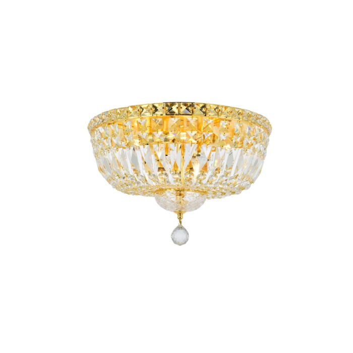 Tranquil 6-Light Flush Mount in Gold