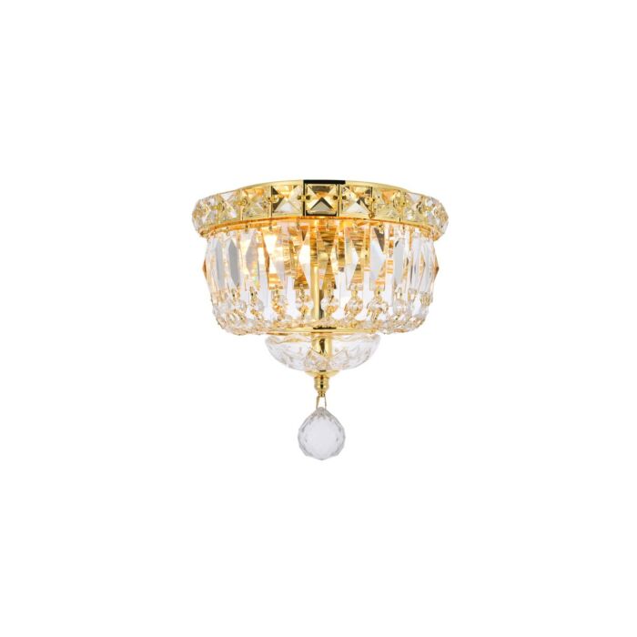 Tranquil 2-Light Two light Flush Mount in Gold