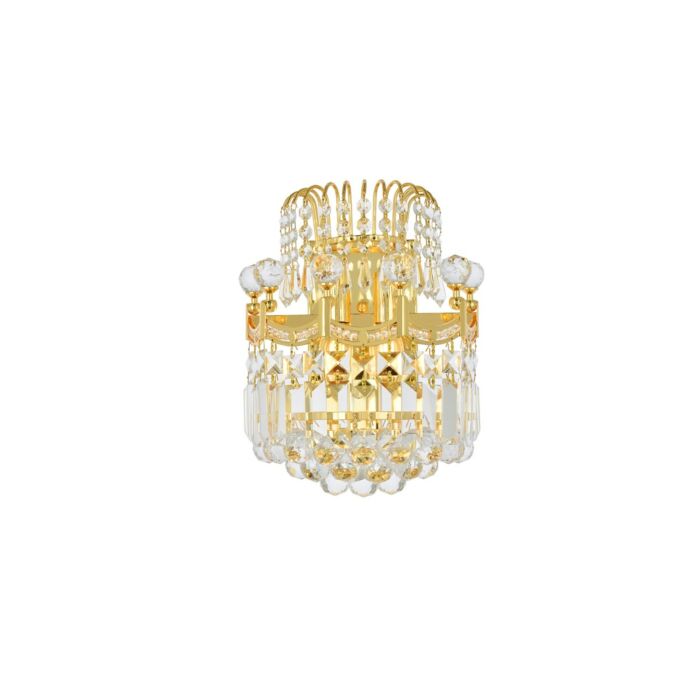 Corona 2-Light Wall Sconce in Gold