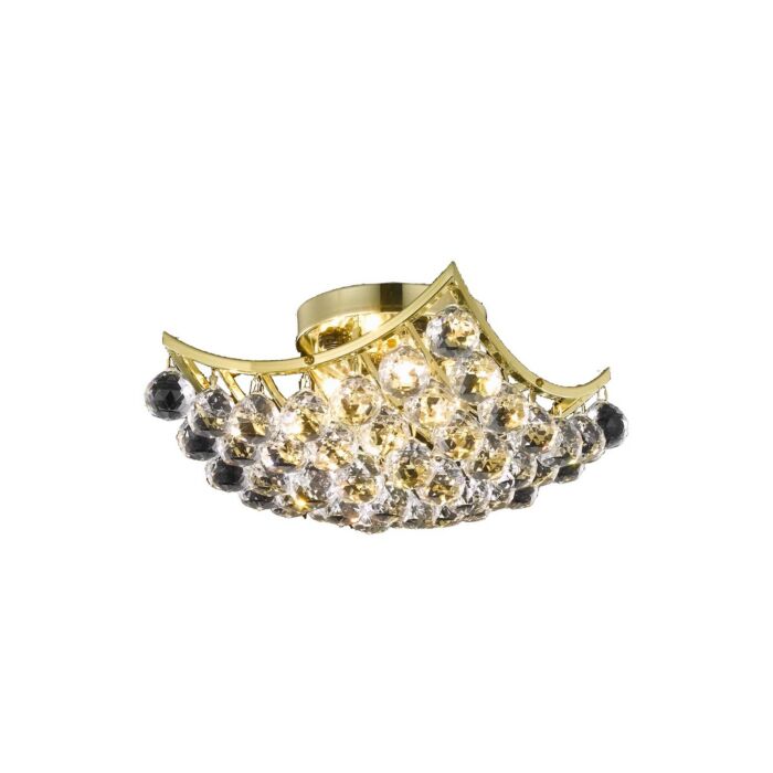 Corona 4-Light Flush Mount in Gold