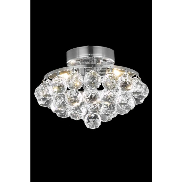 Corona 3-Light Flush Mount in Chrome