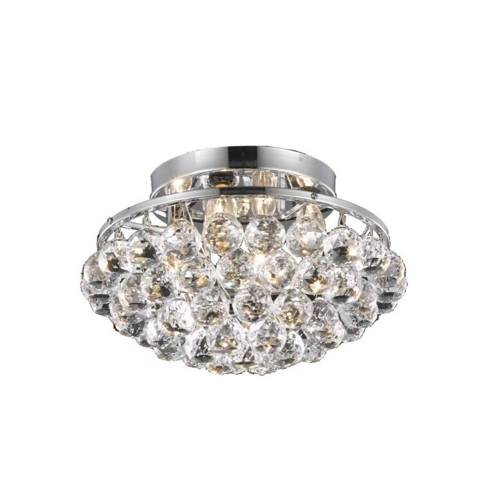 Corona 4-Light Flush Mount in Chrome