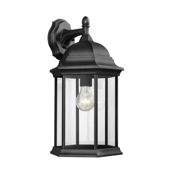 Sea Gull Sevier 19 Inch Outdoor Wall Light in Black