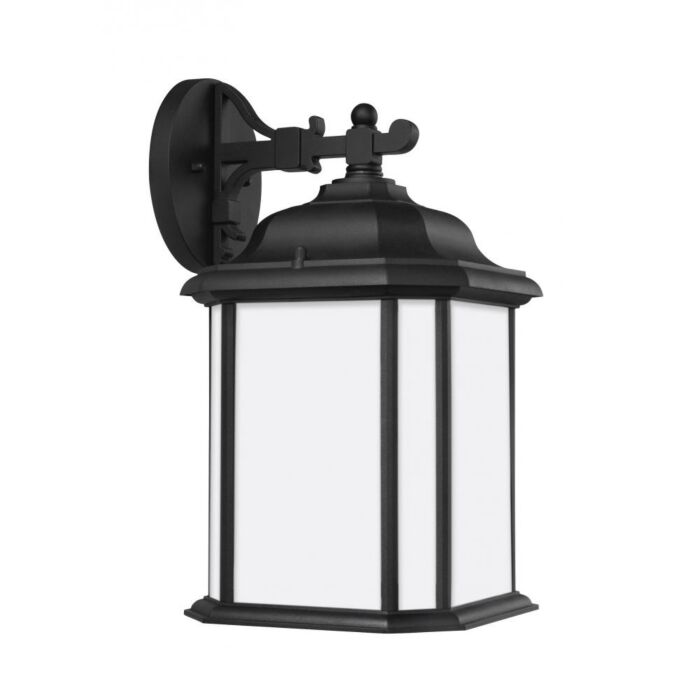 Sea Gull Kent 15 Inch Outdoor Wall Light in Black