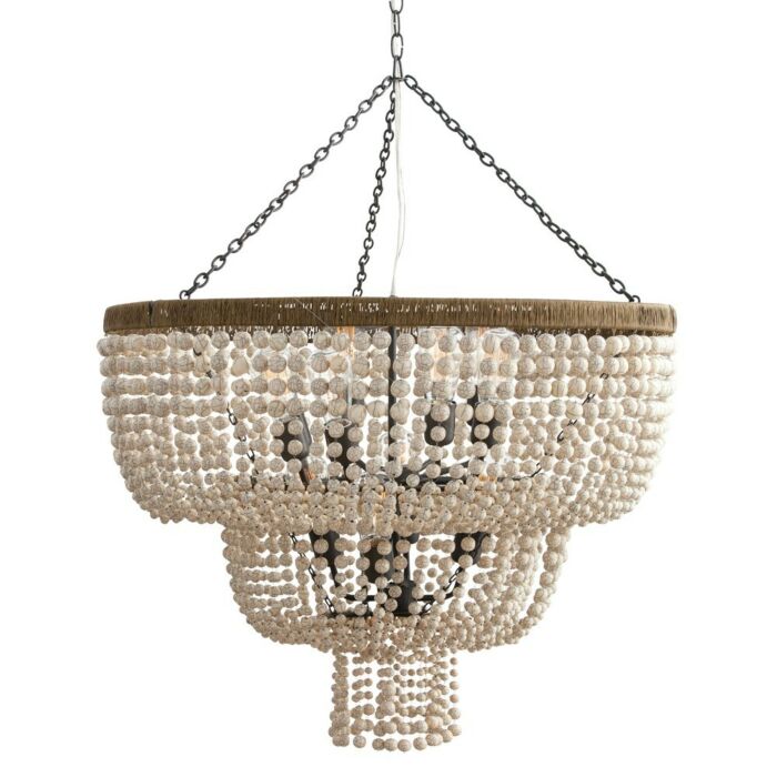 Arteriors Chappellet 33 Inch 12 Light Chandelier in Ivory