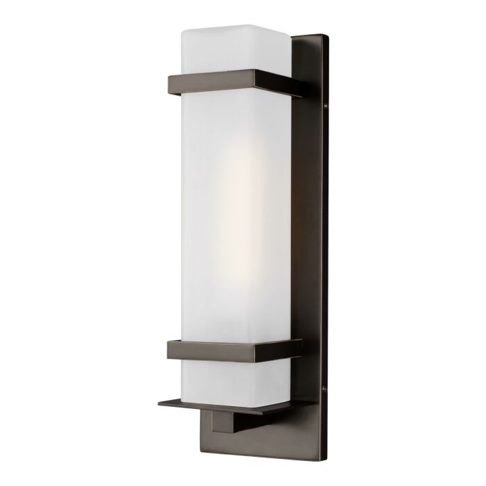 Sea Gull Alban Outdoor Wall Light in Antique Bronze