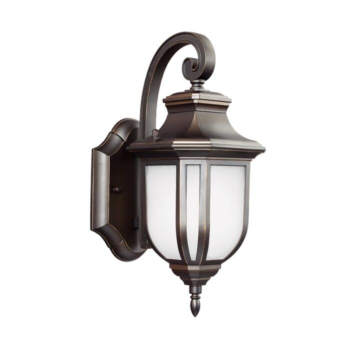 Sea Gull Childress 13 Inch Outdoor Wall Light in Antique Bronze