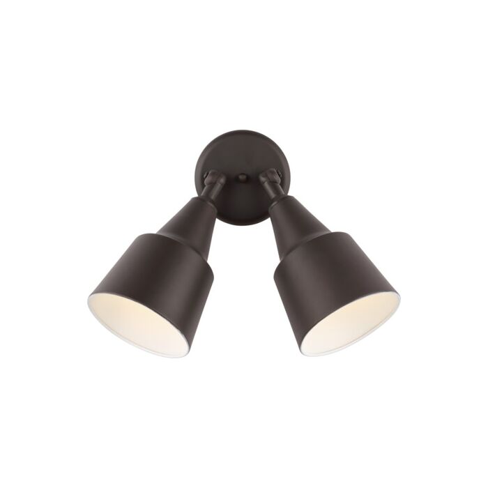 Sea Gull 2 Light Flood Light in Antique Bronze