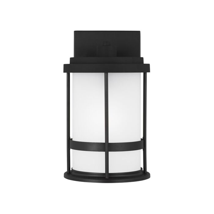 Sea Gull Wilburn Outdoor Wall Light in Black