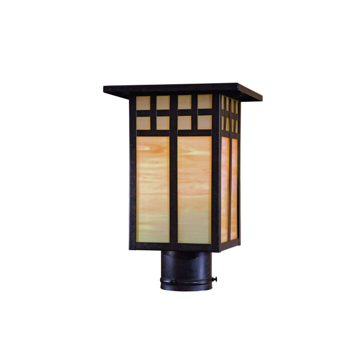 The Great Outdoors Scottsdale II Outdoor Post Light in Textured French Bronze