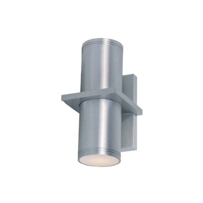 Maxim Lighting Lightray LED 2 Light 2 Light Outdoor Wall Mount in Brushed Aluminum