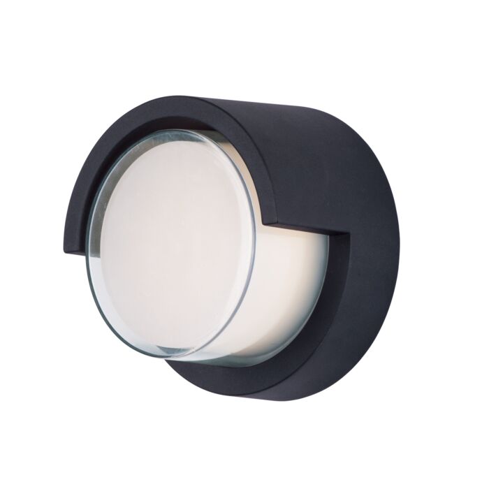 Maxim Eyebrow Outdoor Wall Light in Black