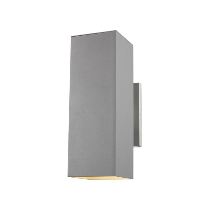 Sea Gull Pohl 2 Light Outdoor Wall Light in Painted Brushed Nickel