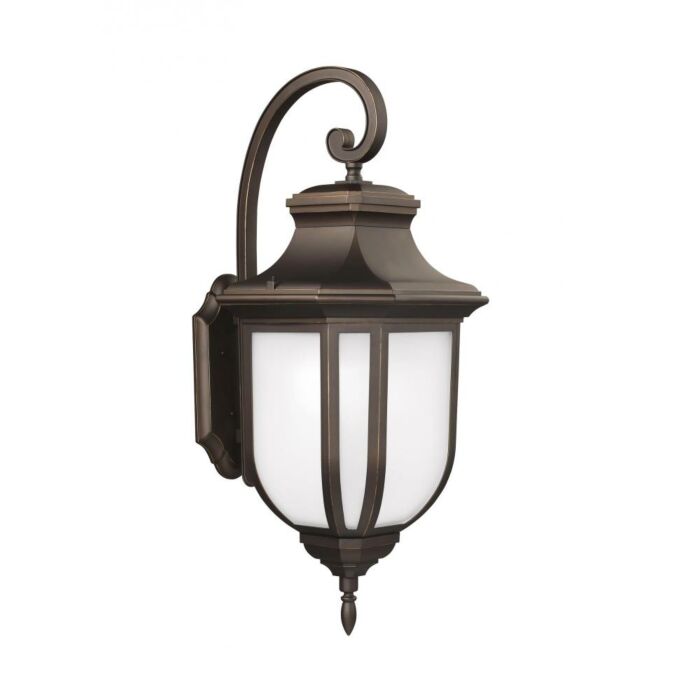 Sea Gull Childress 15 Inch Outdoor Wall Light in Antique Bronze