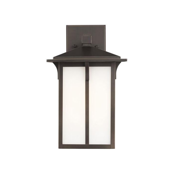 Sea Gull Tomek Outdoor Wall Light in Antique Bronze
