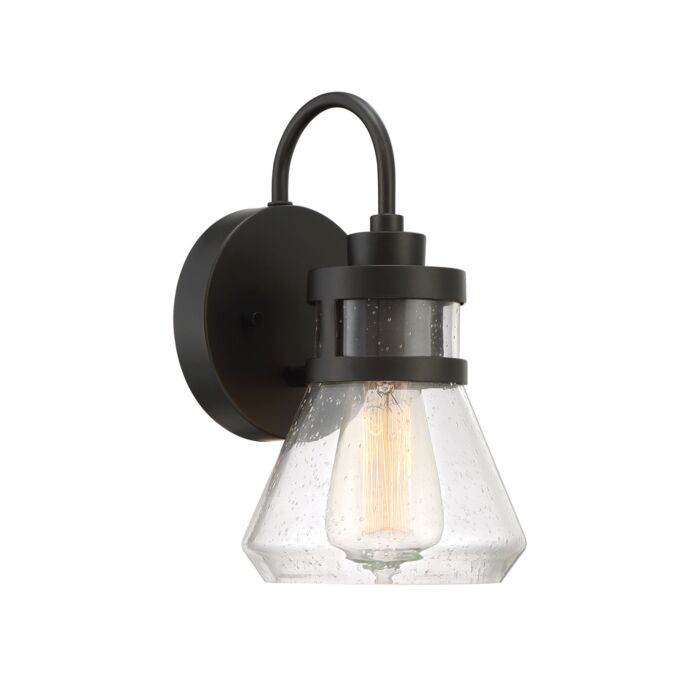 Creslee 1-Light Wall Lantern in Oil Rubbed Bronze
