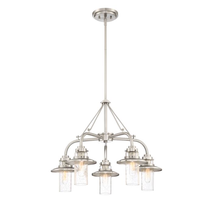 Dover 5-Light Chandelier in Satin Platinum