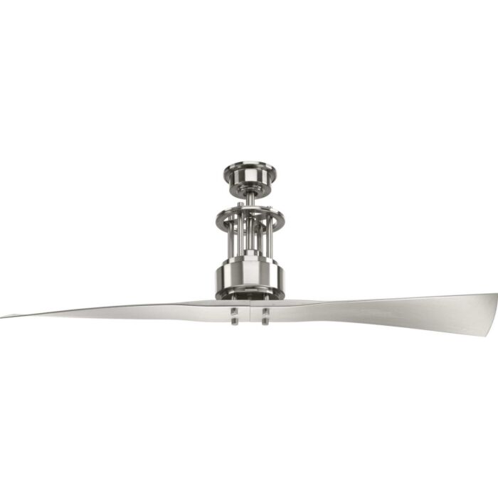 Spades 56" Hanging Ceiling Fan in Brushed Nickel