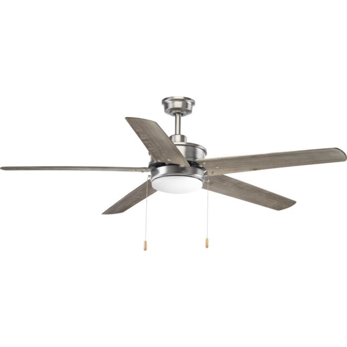Whirl 1-Light 60" Outdoor Ceiling Fan in Antique Nickel