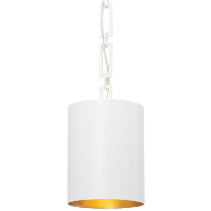 Brian Patrick Flynn for Crystorama Alston 8 Inch Pendant in Matte White