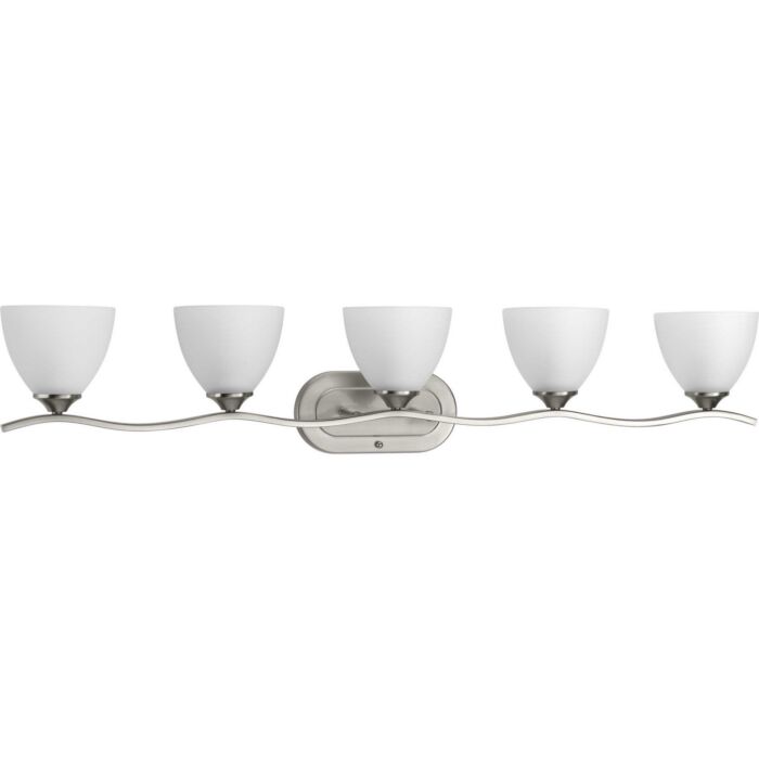 Laird 5-Light Bathroom Vanity Light Bracket in Brushed Nickel