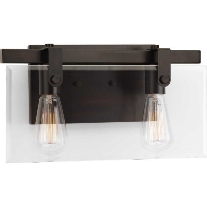Glayse 2-Light Bathroom Vanity Light in Antique Bronze