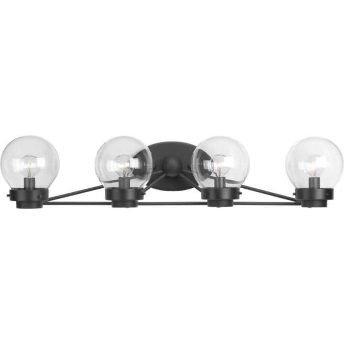 Spatial 4-Light Bathroom Vanity Light in Black