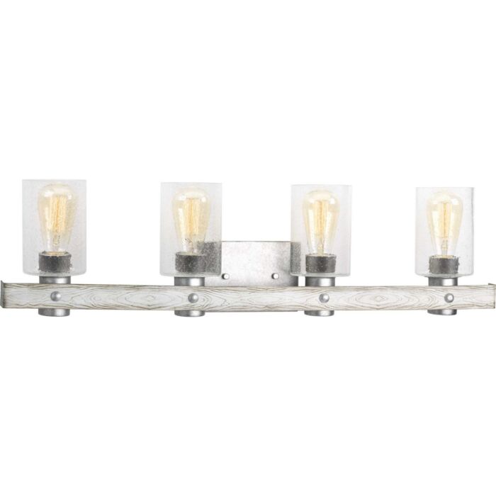 Gulliver 4-Light Bathroom Vanity Light in Galvanized Finish