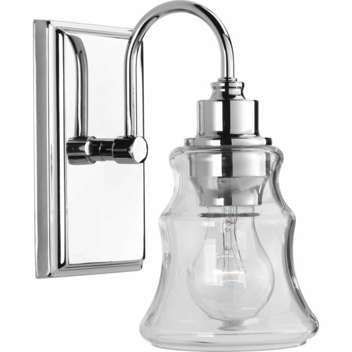 Litchfield 1-Light Bathroom Vanity Light in Polished Chrome