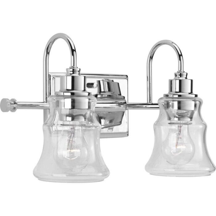 Litchfield 2-Light Bathroom Vanity Light in Polished Chrome
